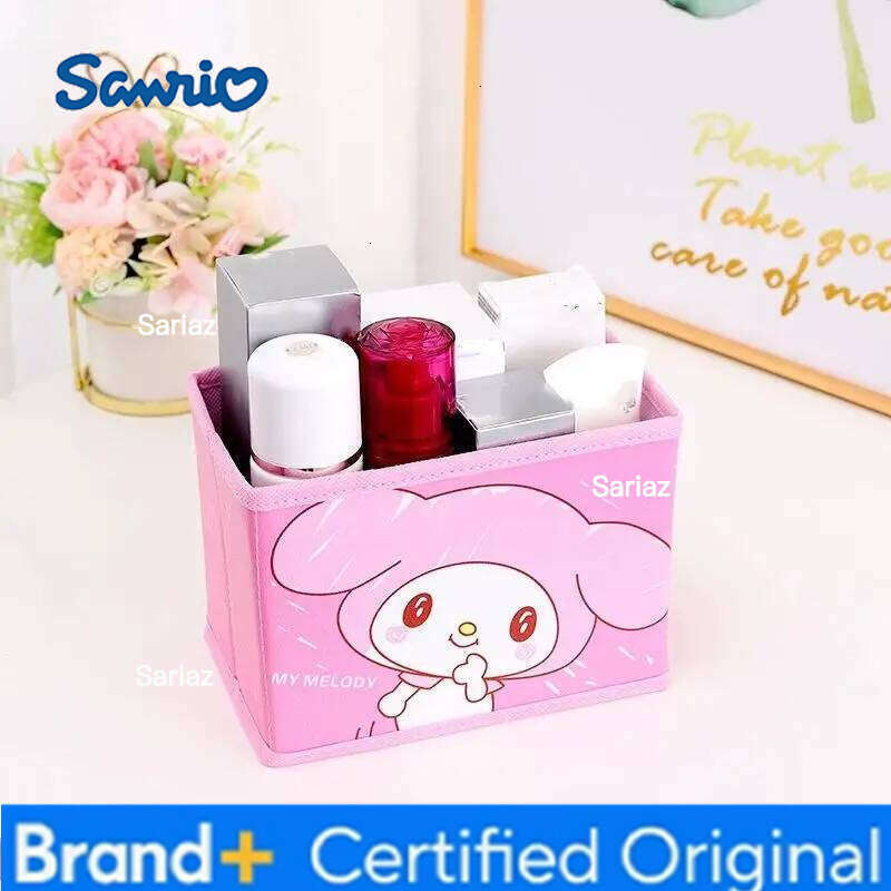 Sanrio Cartoon Hello Kitty Non-woven Foldable My Melody Home Snacks Clothing Book Box Kuromi Desktop Sundry Storage Gift H2601291