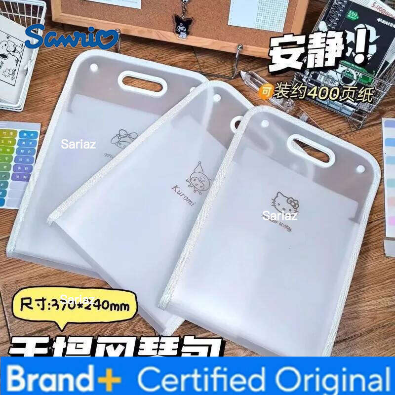 Sanrio Hello Kitty Student Supplies Delicate Cartoon High-capacity Storage Organ Bag Multi-function Multi-storey Folder H260129