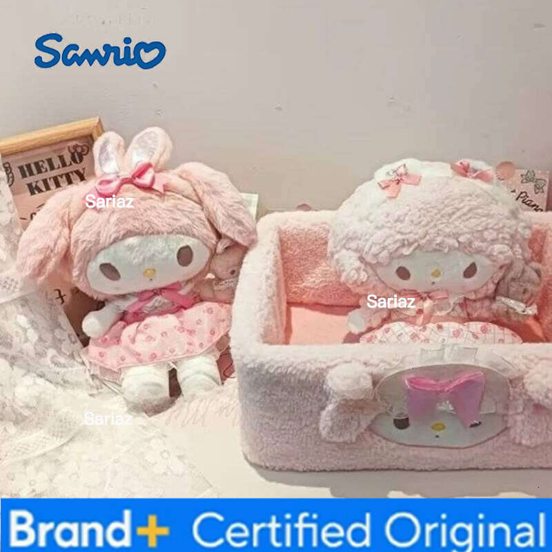 Sanrio Kawaii Cute Girl Heart Doll Cartoon My Melody Peripheral Stuffed Animal Soft Plush Toy Girls Birthday Gifts H260129 H260129
