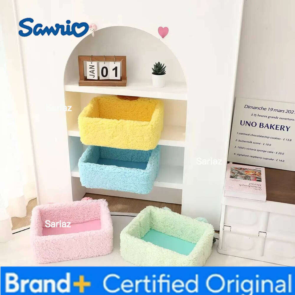 Sanrio Plush My Melody Doll Kuromi Pom Purin Cinnamoroll Toy Pochacco Storage Box Gift H260129