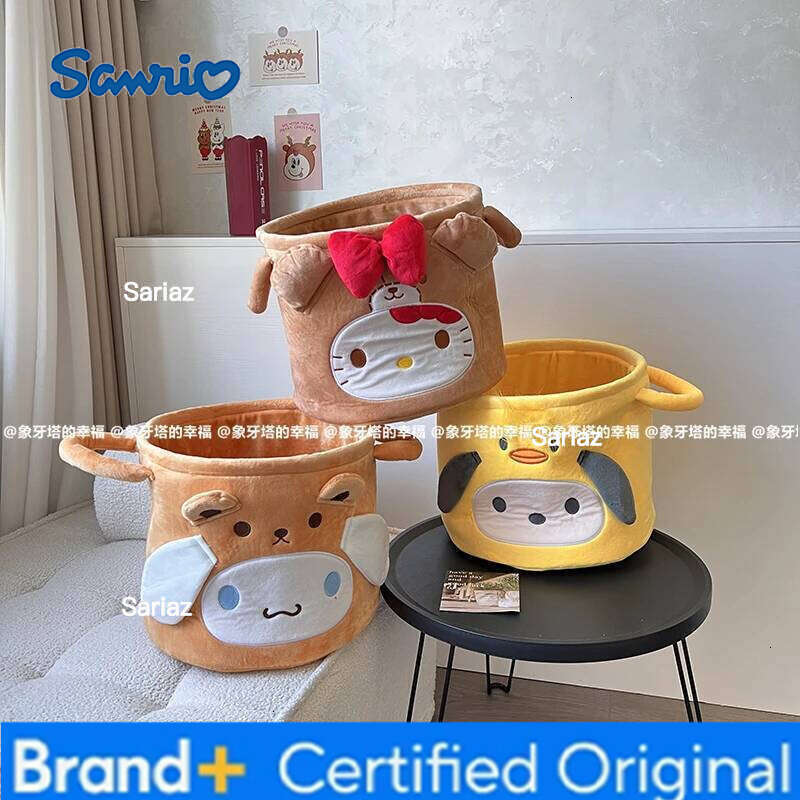 Sanrio Hello Kitty Foldable Kuromi Stitch Alien Nick Judy Cinnamoroll Box Bedroom Large Capacity Storage Basket H260129 H260129