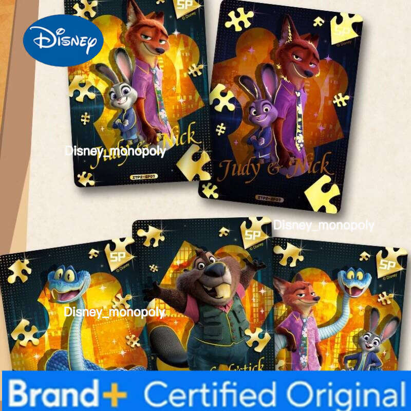 Disney New Society Anime Zootopia 2 Platinum Edition Nick Judy Gary Snake Commemorative Collection Card Series H260129 H260129