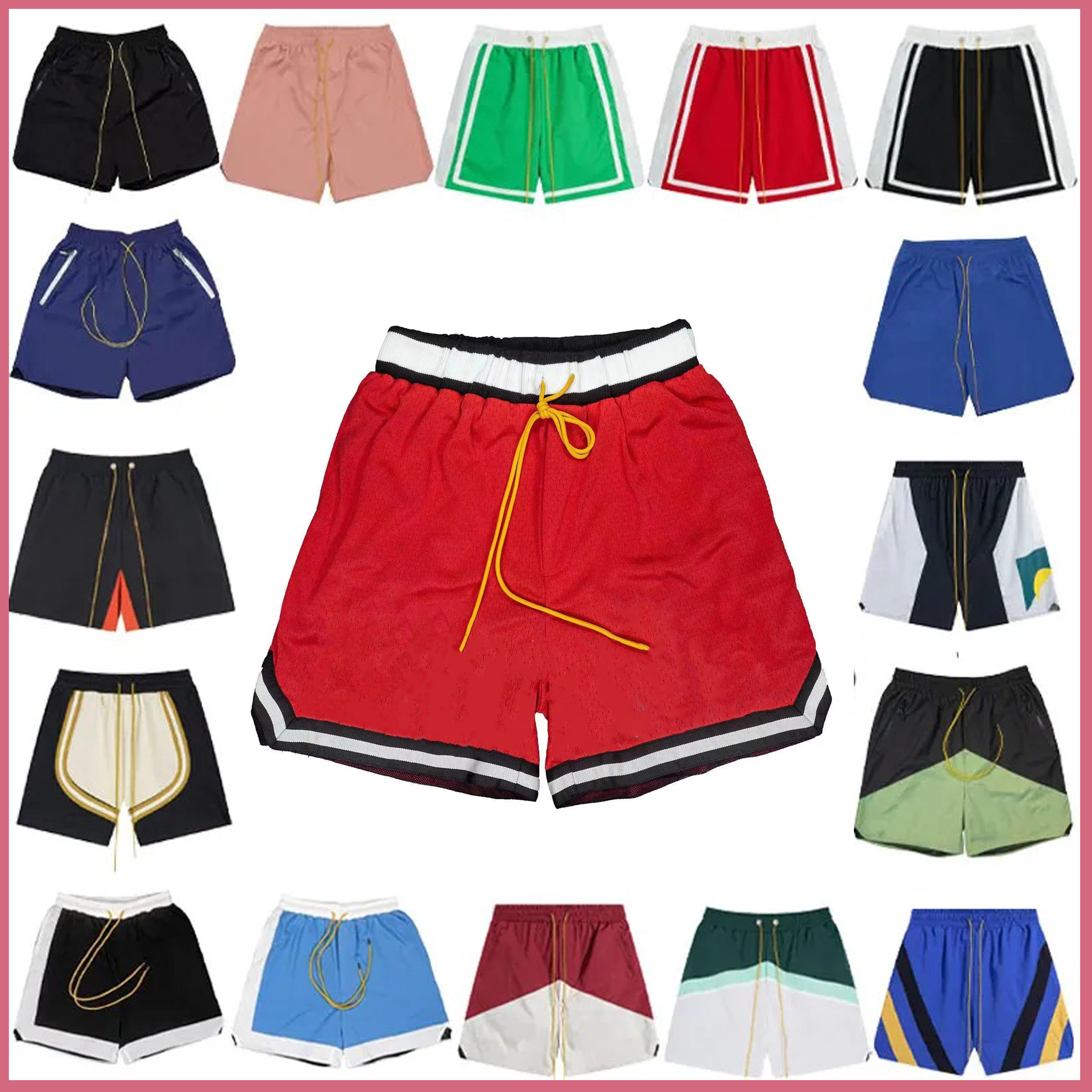 5A mens shorts designer shorts summer fashion beach pants men high quality street draw rope letter hip hop Shorts US Size S-XL