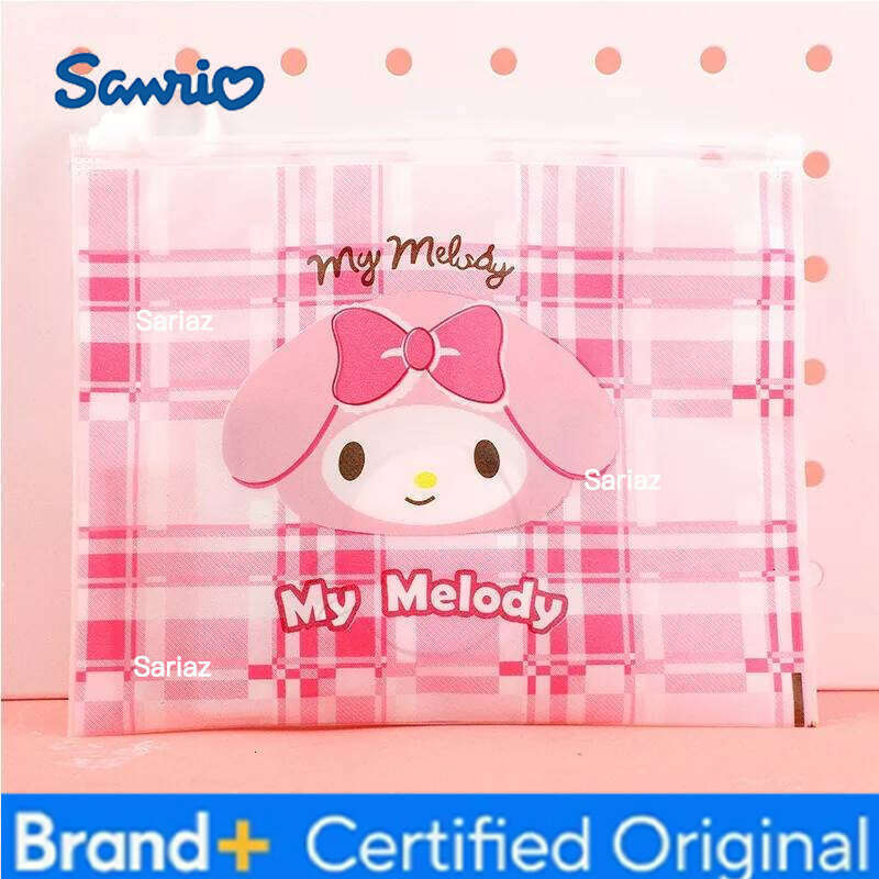 Sanrio Cinnamoroll Storage Bags Cartoon Anime Figures My Melody Q Figural Cute Girls Toy Bag Kids Birthday Christmas Gifts H260129