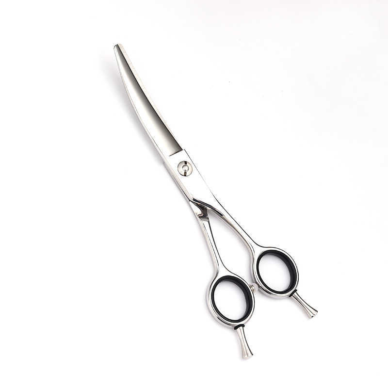 Curved Scissors Bent Scissors Willow Leaf Scissors 60 Inch 440C Bangs Scissors Hairdressing Scissors Haircut Scissors Set H260129