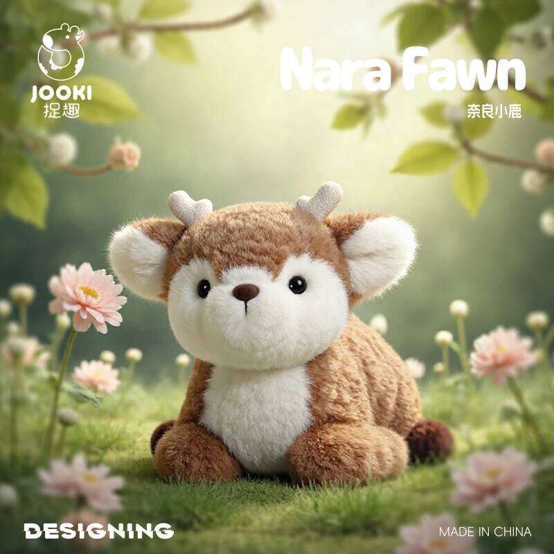 Cute Cartoon Nara Deer Plush Toy Adorable Japanese Shrine Inspired Stuffed Animal Miniature Bambi Plushie Soft Collectible Gift Y260128