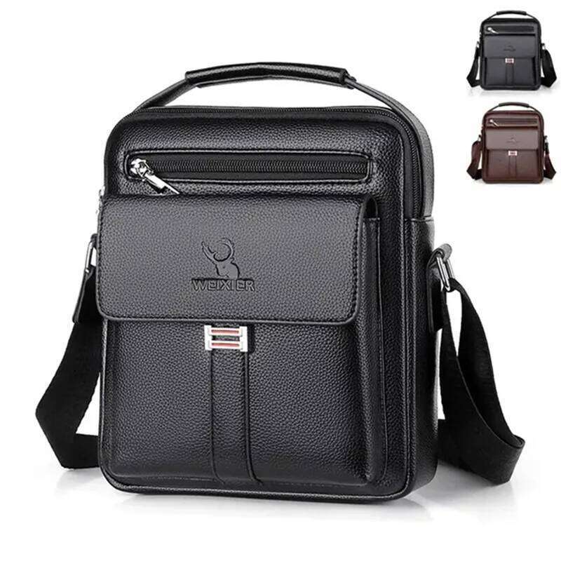 High Quality Shoulder Men PU Leather Flaps Men's Crossbody Bags Business Flap Male Solid Messenger Travel Bag XJ260129