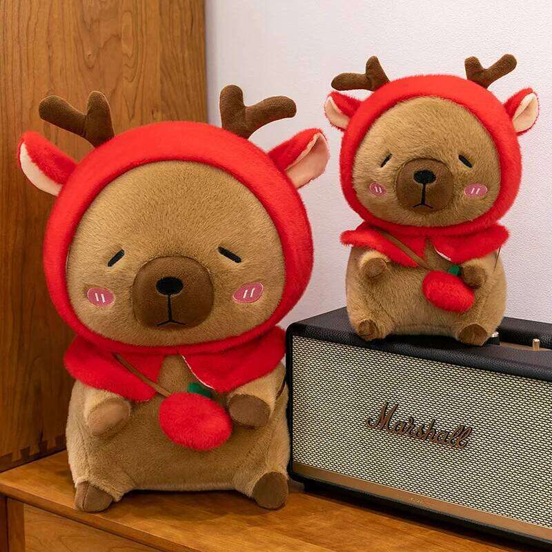 Plush toys cute capibala elk capybara grab doll gifts Y260128