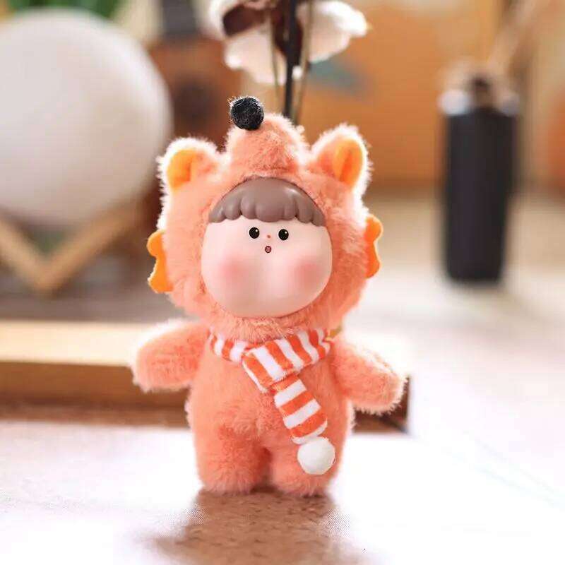 14cm Vinyl Face Plush Colorful Animal Dolls Unicorn Fox Elephant Popular Kids Cute Birthday Gifts Christmas Party Toys Y260128