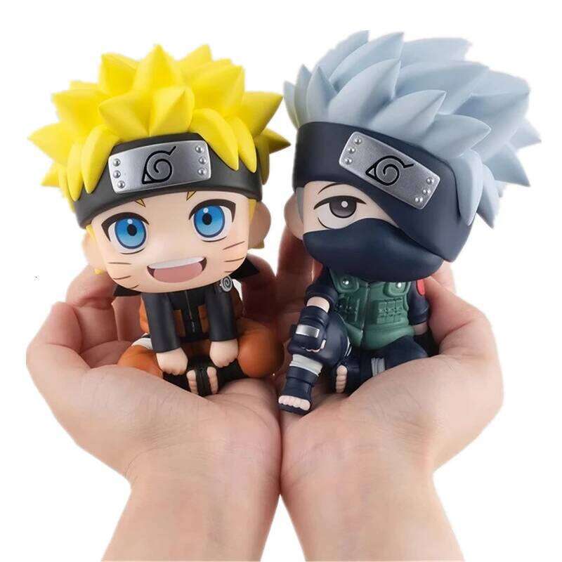 Popular Naruto anime Kakashi action Q version models cute Sasuke Itachi figures car decoration accessories toys Z260129