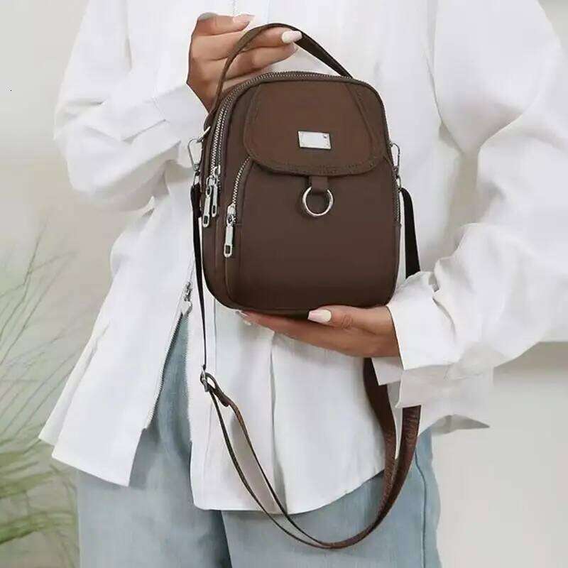 Small Size Oxford Fabric Crossbody Bag Single Shoulder Strap Suitable For Both Men And Women Versatile Zipper Bags XJ260129