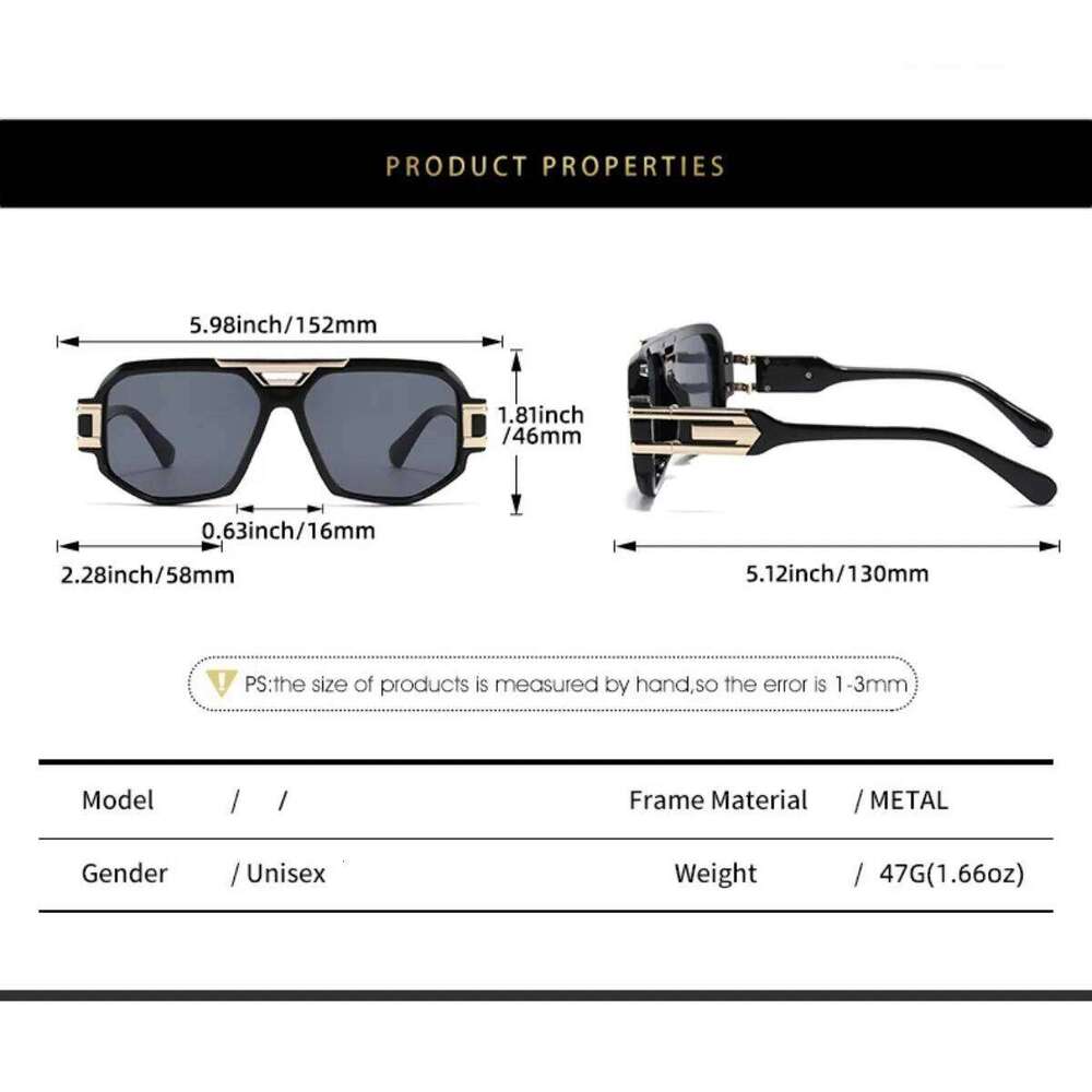Men's Sunglasses Vintage Luxury Designer Women Sunglass UV400 Retro Trend Driving Europe America Large Frame Sun Glasses Gafas H260129