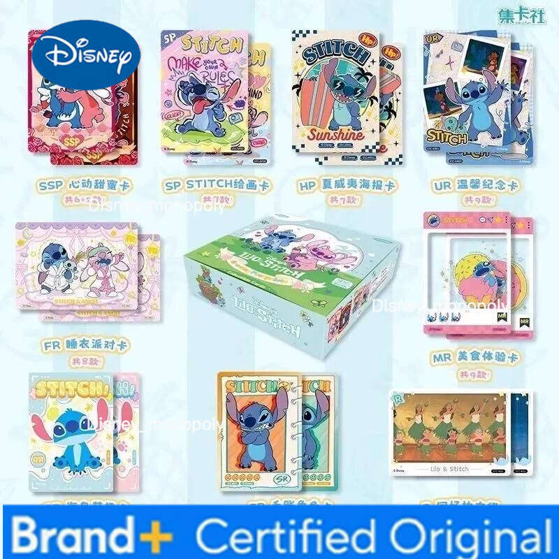 Disney 100pcs Carnival Kids Collectible Cards Cartoon Character Trading Card Set with Stitch Bear, Birthday Gifts Trending Now H260129