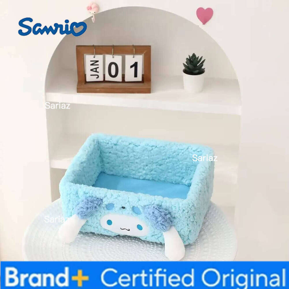 Sanrio Plush My Melody Doll Kuromi Pom Purin Cinnamoroll Toy Pochacco Storage Box Gift H260129