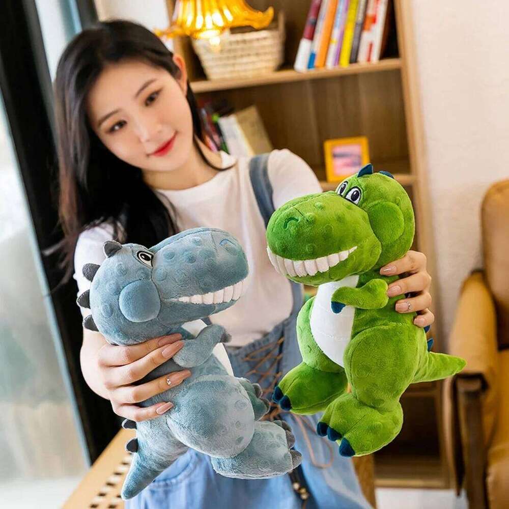 Cartoon bean beanie velvet dinosaur creative cute plush toy Tyrannosaurus rex doll foreign trade Y260128