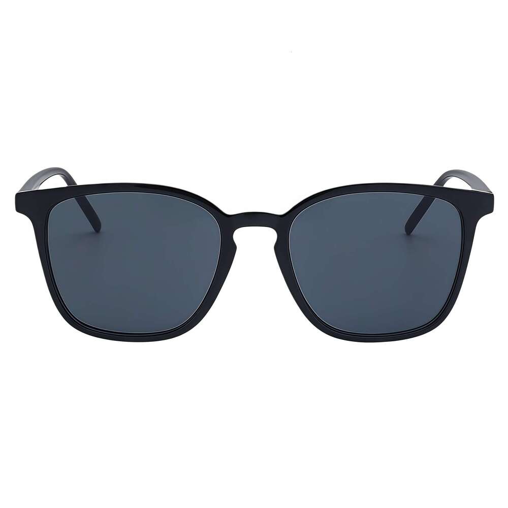 Designer's new minimalist retro square sunglasses suitable for men's and women's trendy sunglasses, star street photography glasses