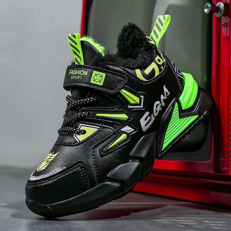 Children Sports Warm Comfort Daily Trendy Shoes Kids 2025 New Winter Cotton Sneakers for Boys Y260128