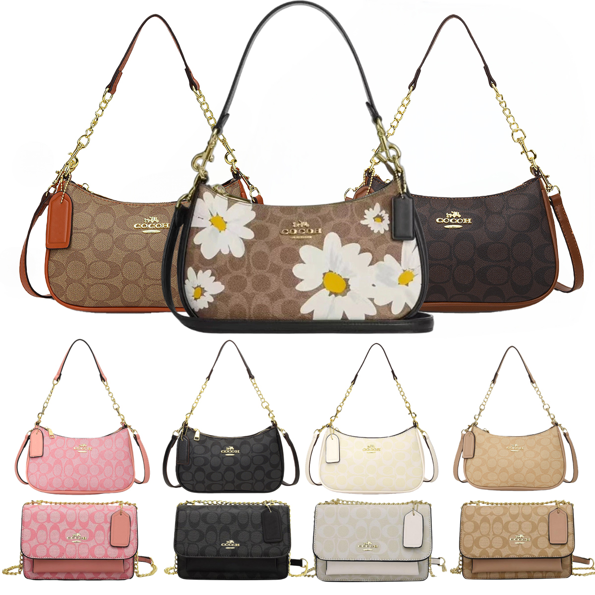 10A coachdesigner bag teri shoulder bag tabby 26 high quality designer bags luxury handbag Capacity Shoulder Bag women Shopping bag city bag Fashion