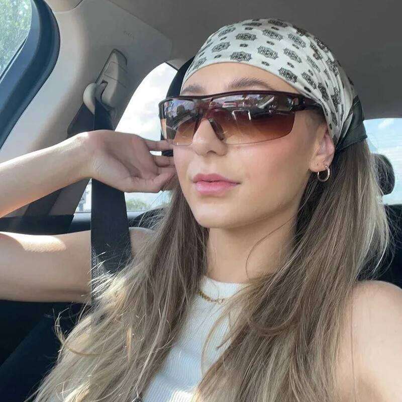New Joined Body Square Sunglasses Women's Brand Designer Fashion Sun Glasses Women Outdoor Travel Eyewear UV400 Oculos De Sol H260129