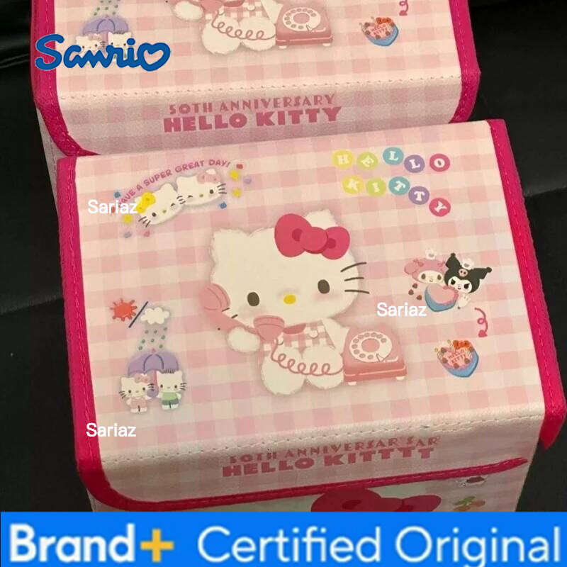 Sanrio Harajuku Charms Angel Bow Basket Decorative Ornaments Cute Kawaii Japanese Pink Hello Kitty Storage Box Gift H260129 H260129