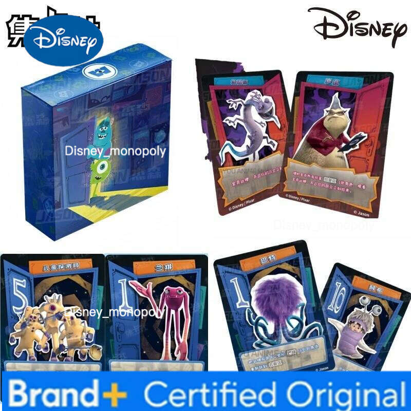 Disney Card.Fun Genuine Monster Flipping Scares Board Puzzle Game Collection Peripheral Flash Card Gift H260129