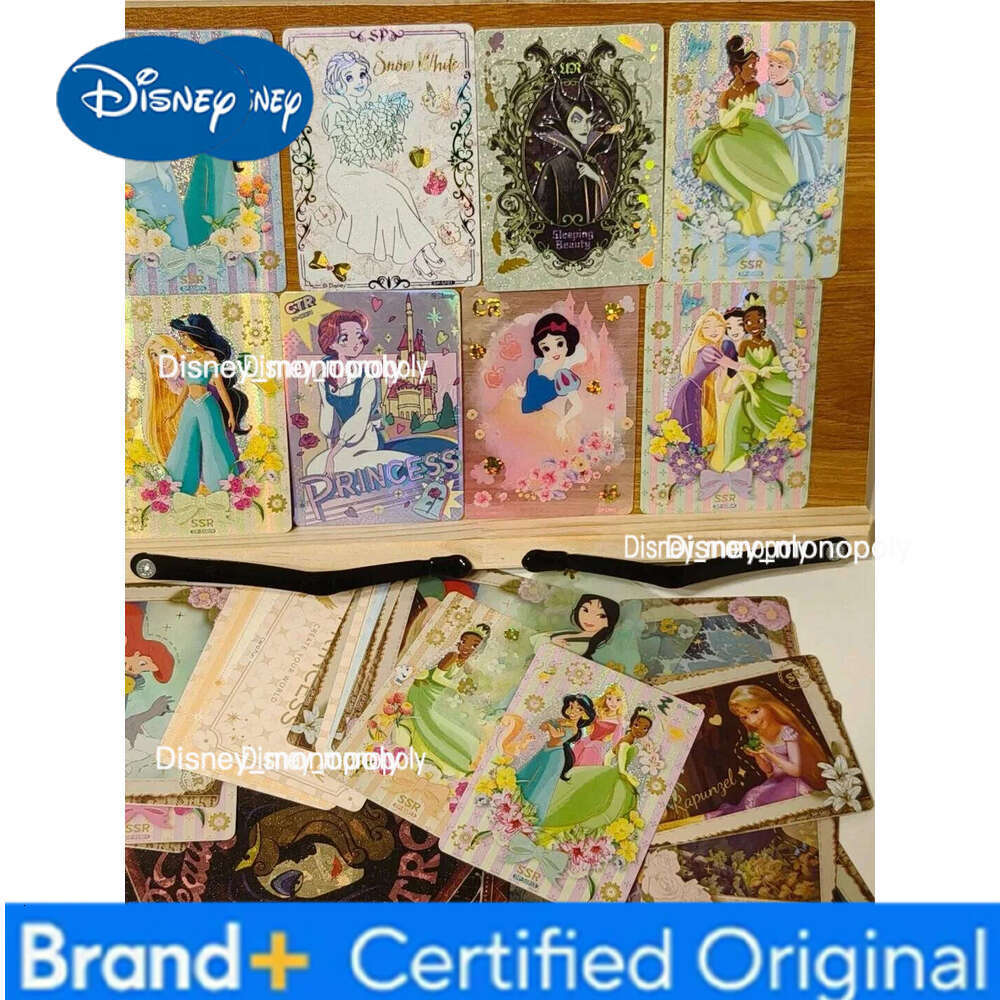 Disney Fun Princess Cards Cinderella Snow White Shining Self Series Cartoon Character Collection Card Gift H260129