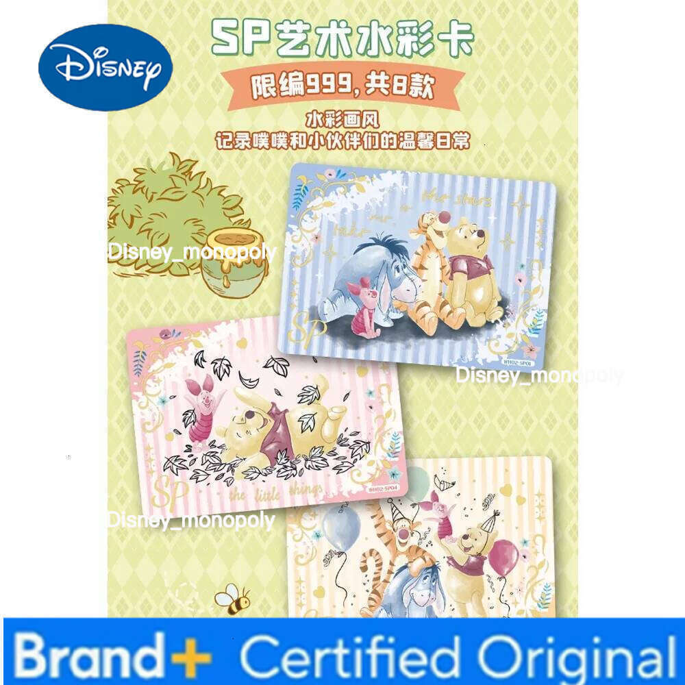 Disney Original Card.fun Winnie The Pooh Collection Cartoon Cute Animated Movies Roles Healing Warmth Spring Dream Cards Toy Gift H260129 H260129
