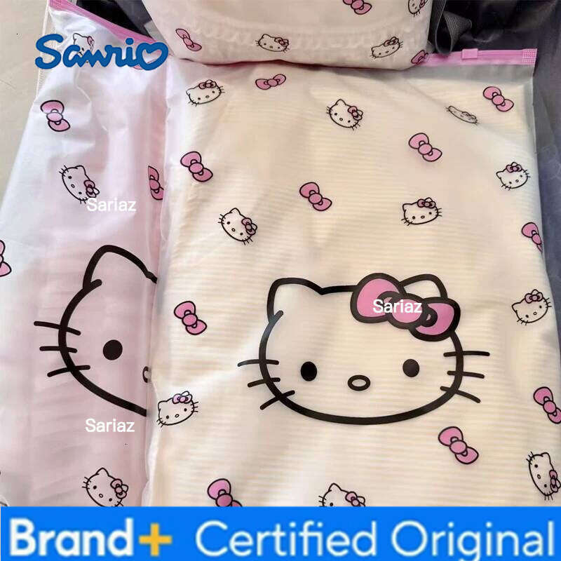 Sanrio Hello Kitty Sock Storage Underwear Organizer Divider Pouch Travel Clothing Zipper Bag for Business Trips H260129