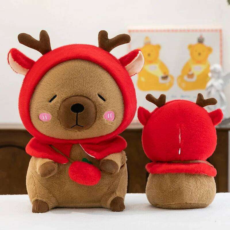 Plush toys cute capibala elk capybara grab doll gifts Y260128