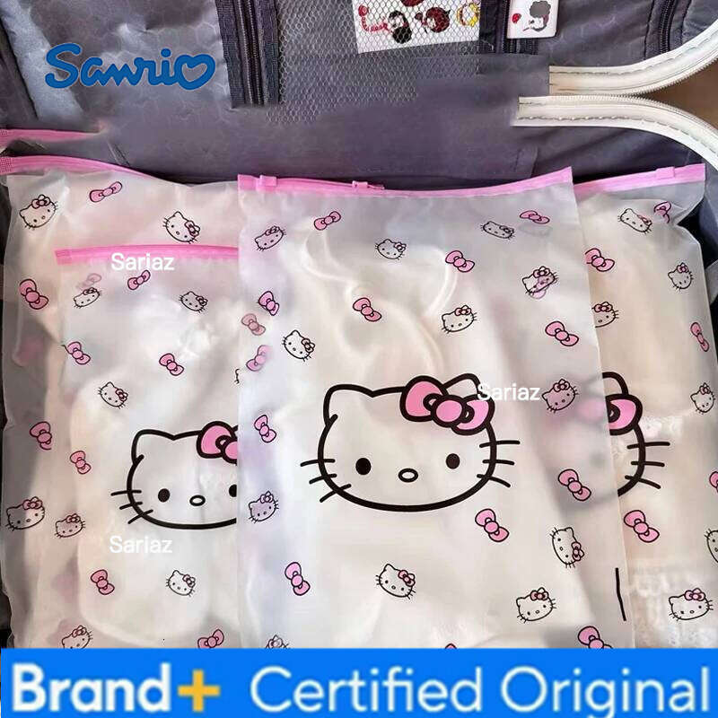 Sanrio Hello Kitty Sock Storage Underwear Organizer Divider Pouch Travel Clothing Zipper Bag for Business Trips H2601291