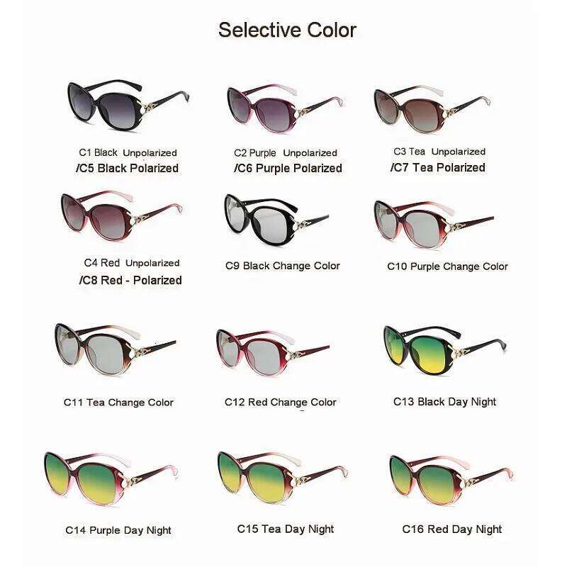 Women Polarized Sunglasses Ladies Fashion Day Night Vision Driving Eyewear Color Changing Sun Glasses Oculos De Sol UV400 H260129