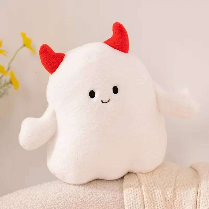 Latest Halloween Ghost Pumpkin Stuffed Plush Toy Handmade Cartoon Anime Cute Birthday Gift for Friends Fun Doll Y260128