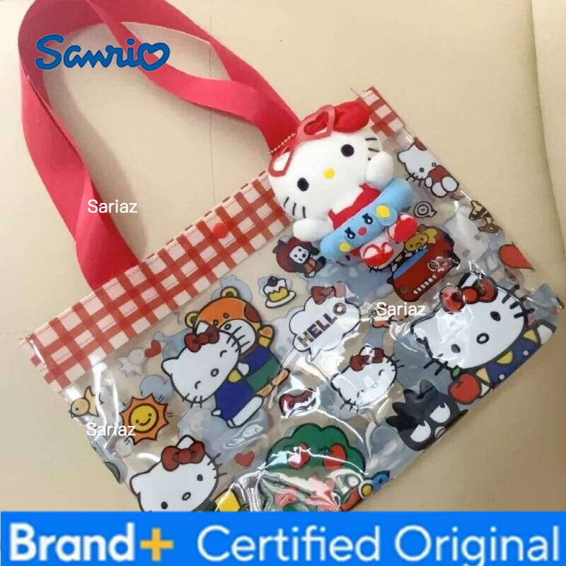 Sanrio peripheral HelloKitty drawstring ties storage travel children's hanging bag birthday gift H260129