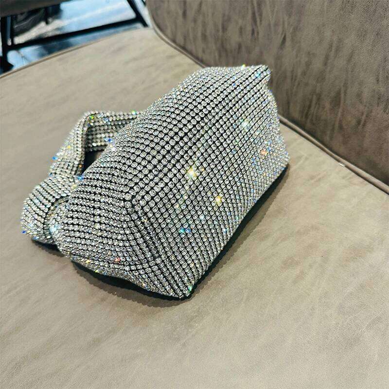 JIOMAY Fashion Rhinestone Purse Trends Hand Bags For Women 2024 New Elegant And Versatile Party Evening Clutch Makeup Bag