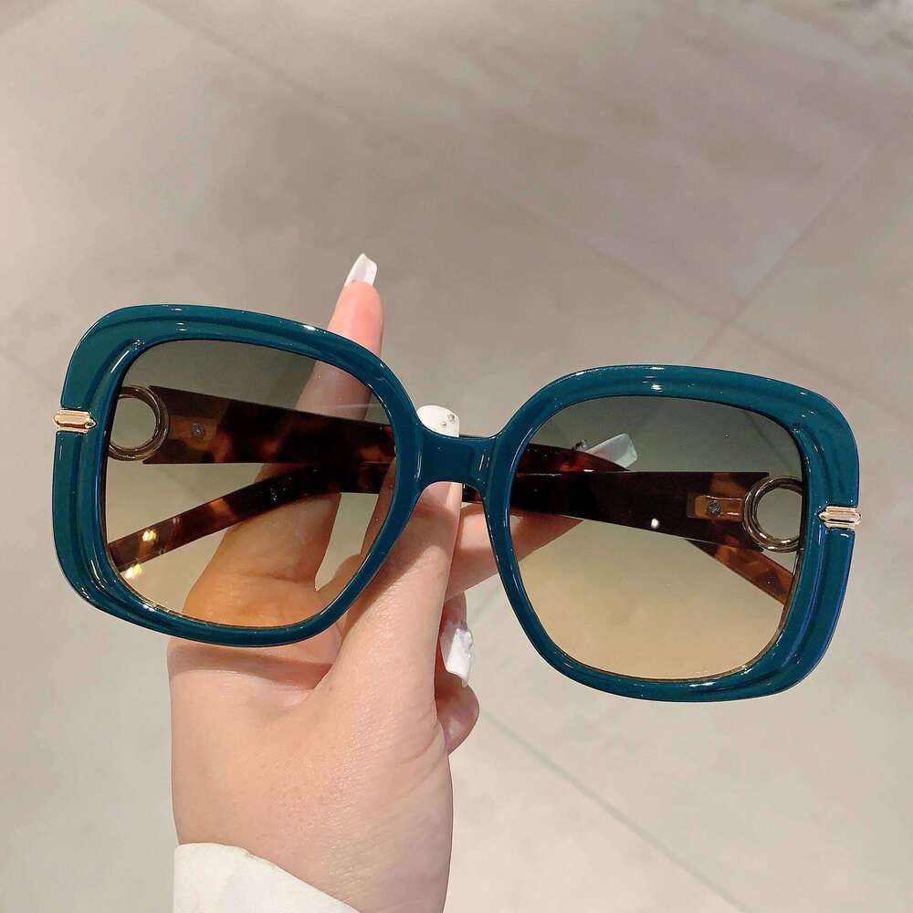 KAMMPT Vintage Square Sun Glasses 2024 Women Trendy Stylish Oversized Outdoor Shades Ins Luxury Brand Design Gradient Sunglasses H260129