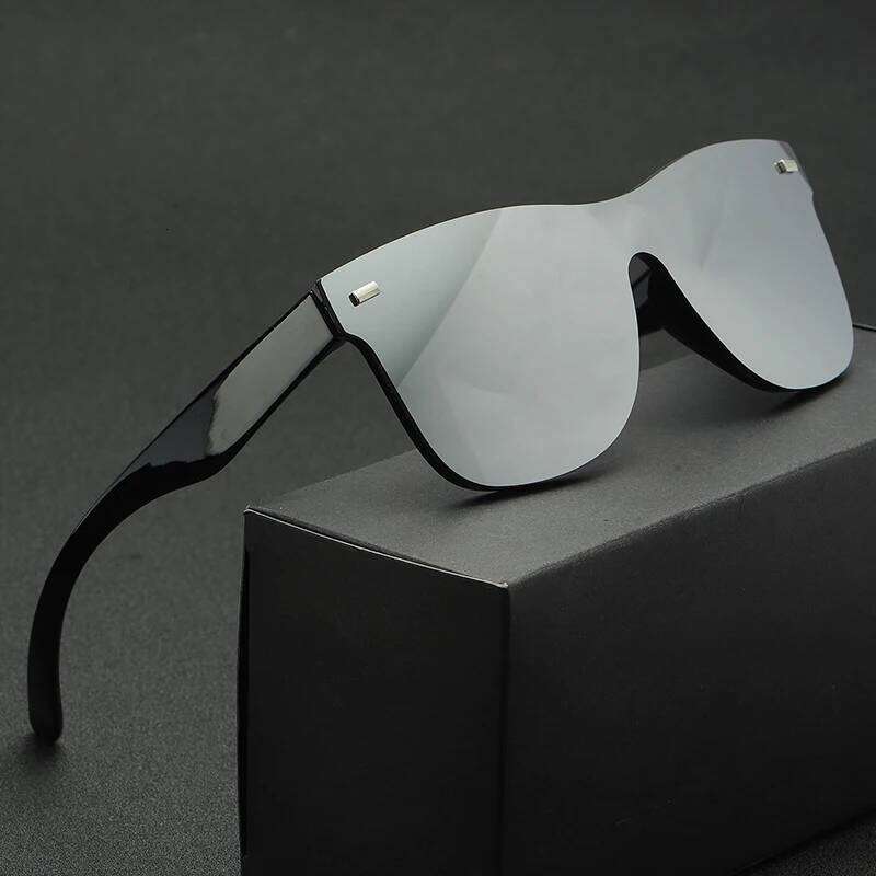 New Women Sunglasses Fashionable Square Plastic Glasses Luxury OverSized Trendy Retro Eyewear Men Classic Sun Eyeglass Uv400 H260129