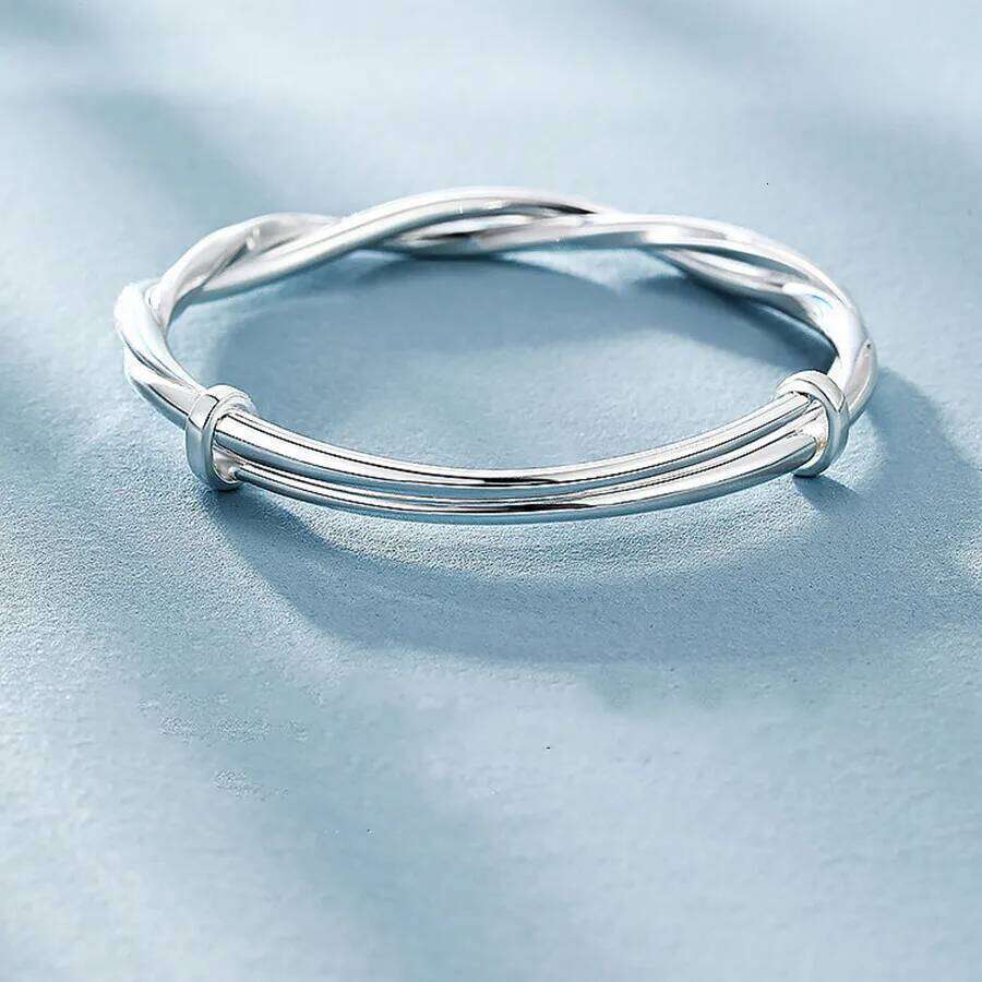 925 sterling silver original pretty weave bracelets Bangles for women fashion party wedding engagement jewelry Adjustable size H260129