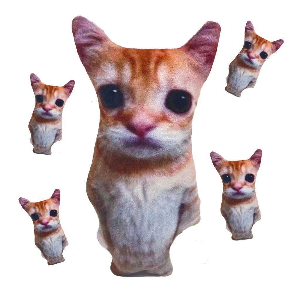 Cute El Gato Plush Wowwow Cat Doll Plushies Simulation Stuffed Animals Birthday Xmas Gift Kid Collectible Toy Home Decor Y260128