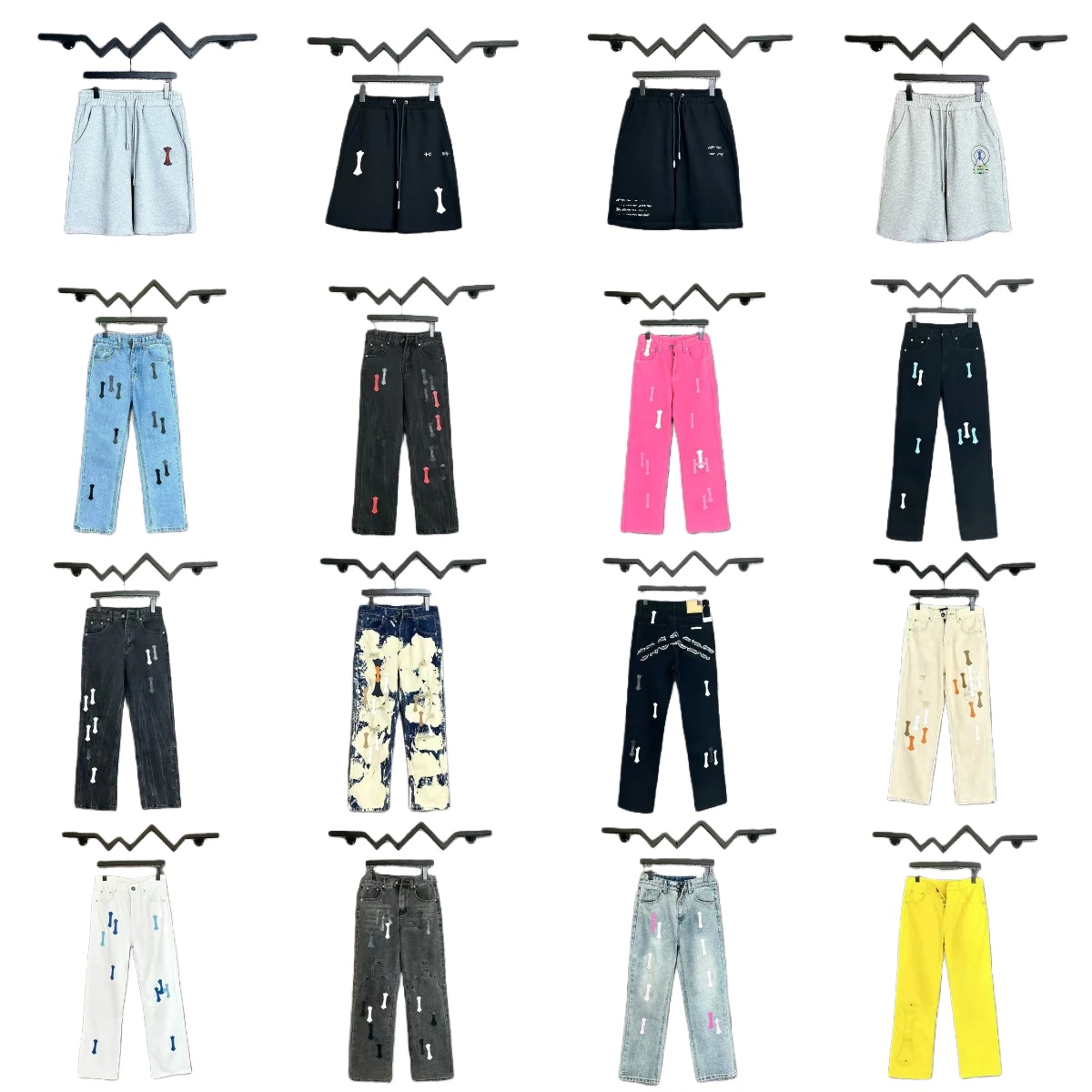 chrome Man women Designer pant embroidered sportswear Hoodie cross-print Fashionable and casual men designer clothes US size