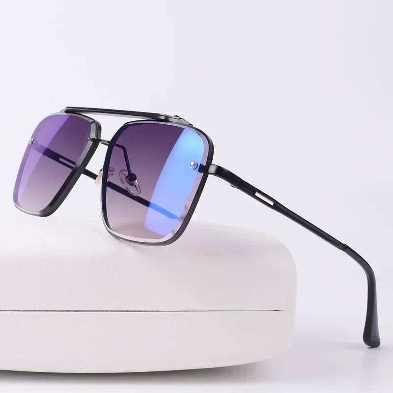 2025 New Fashion Luxury Classic Mach Six Style Gradient lens Sunglasses Men Vintage Brand Design Sun Glasses Oculos De Sol H260129