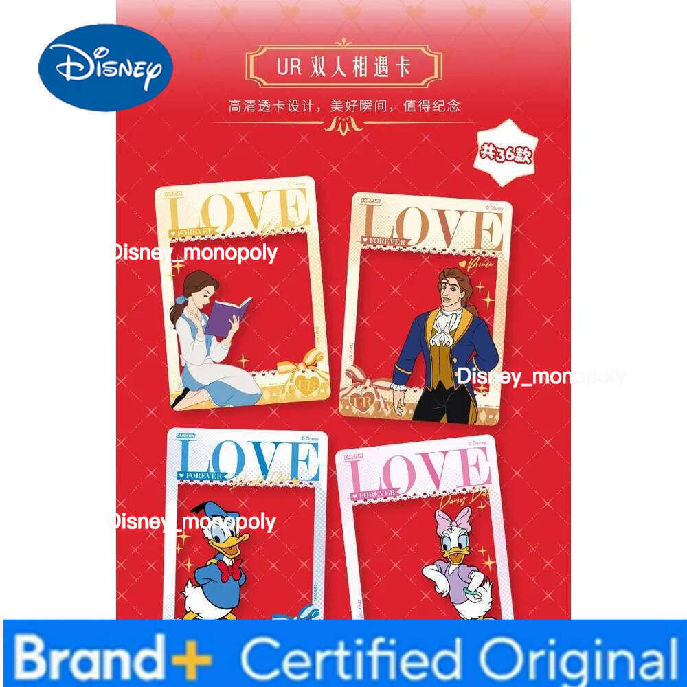 Disney CARD.FUN Genuine Collection Cards Dreamy Fairy Tale Princess Cinderella Aurora Romance Enamel Inlaid Card Girls Gifts H2601291 H2601291