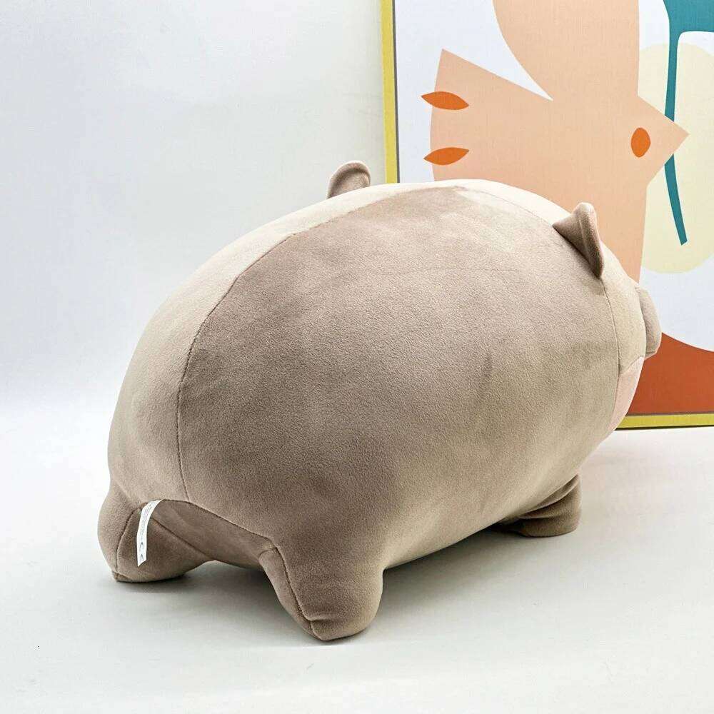Cute Moo Deng Plush Toy Around Bouncing Pig Dwarf Hippopotamus Birthday Gift Toys for Kids Home Decor Y260128