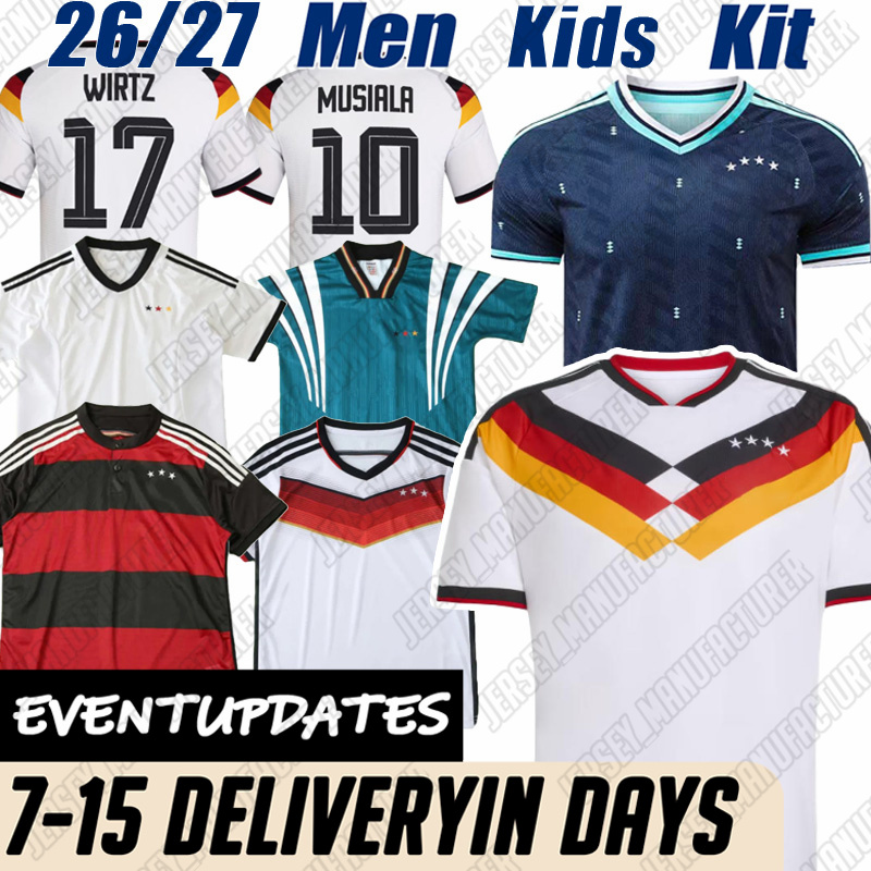 26 27 Germany Jerseys 2026 WIRTZ WOLTEMADE PAVLOVIC ADEYEMI 2025 football jersey SCHLOTTERBECK NMECHA KIMMOCH THIAW FANS Player Mens Kids Kit