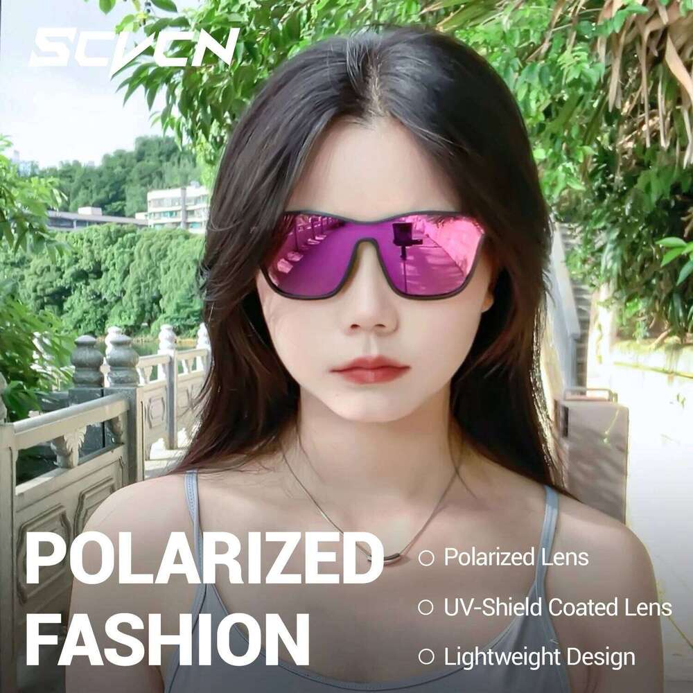 SCVCN Polarized Fishing Fashion Running Sports Sunglasses Outdoor Hiking Drive Casual Glasses MTB Cycling Glasess H260129