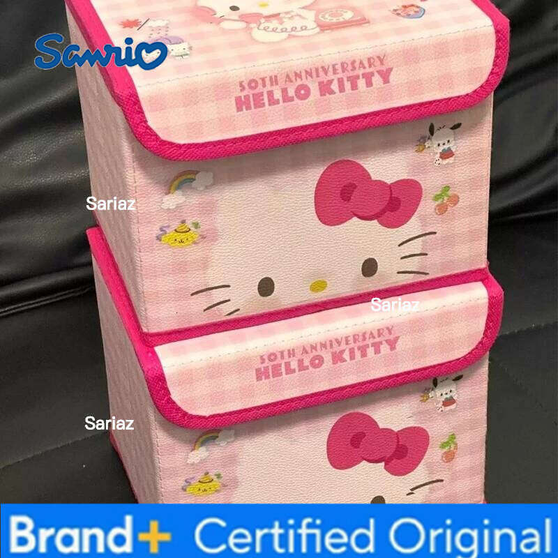 Sanrio Harajuku Charms Angel Bow Basket Decorative Ornaments Cute Kawaii Japanese Pink Hello Kitty Storage Box Gift H260129 H260129