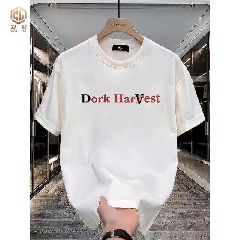 Men's designer T-shirt, loose and stylish casual style, suitable for both men and women. Features 3D printed design, short sleeves, bestseller, p