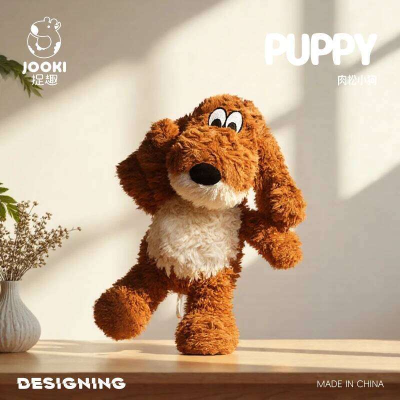 Fluffy Cartoon Meatloaf Plush - Super Soft Stuffed Dachshund Beagle Plushie Kawaii Huggable Toy for Kids & Dog Lovers Y260128