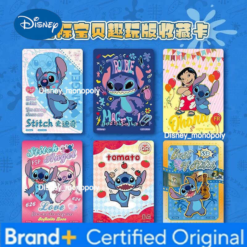 Disney Official Genuine Lilo & Stitch Animation Cartoon Game Collection Card Peripheral Children Toy Gift H260129 H260129