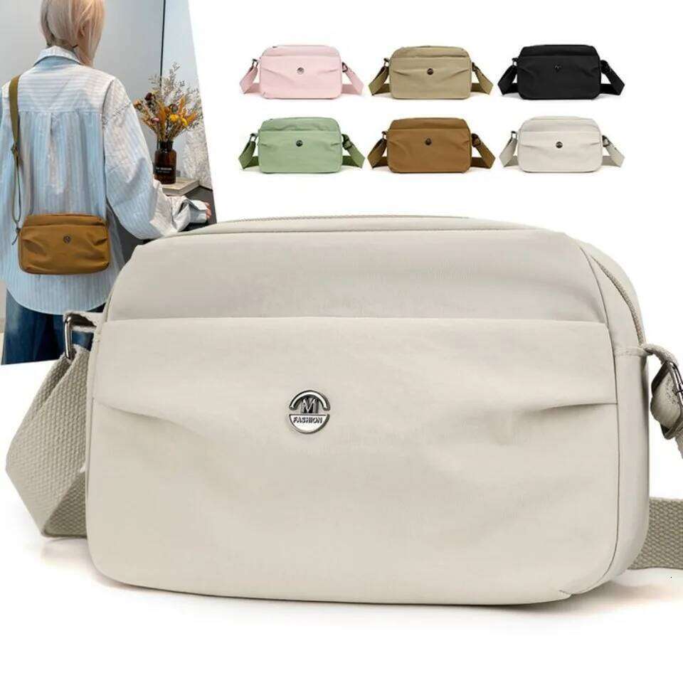 Women's Waterproof Nylon Crossbody Large Capacity Multilayer Shoulder Bag for Travel Work & Daily Use XJ260129