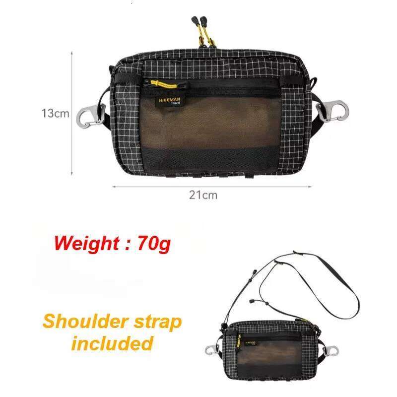 Dyneema Fiber Waist Pack 1.1L Waterproof UrltraLight Multi Pocket for Cycling Running Hiking Camping Outdoor Sports Accessories XJ260129
